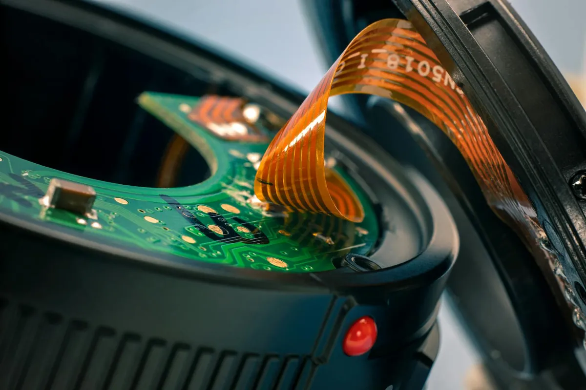 Inside view of assembled PC with cable management
