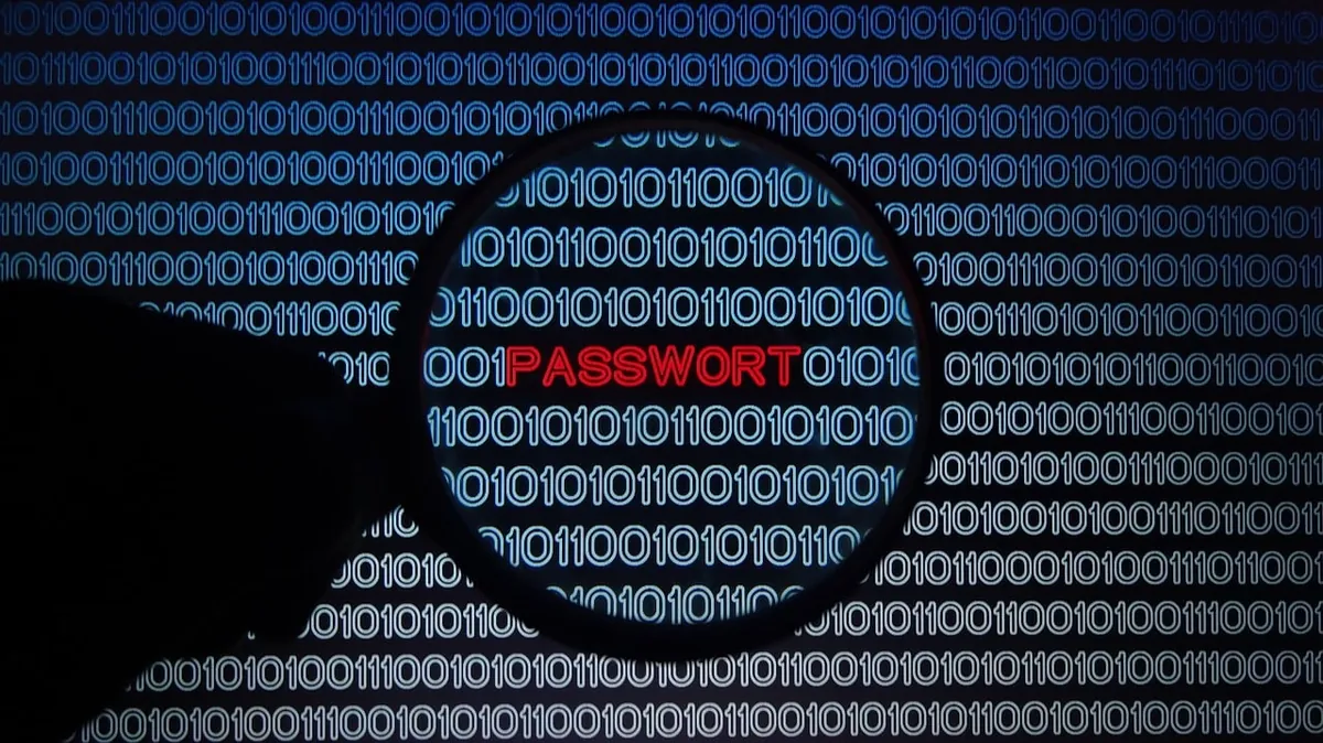 laptop showing password manager